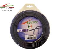 ACTIVE Filo per Decespugliatore Tondo Platino 3MM x 67 MT Bobina Professionale