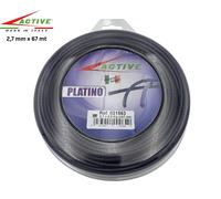 Active Filo per decespugliatore Nylon Platino 2,7 mm, sezione sega tipo corda, viola 67 m