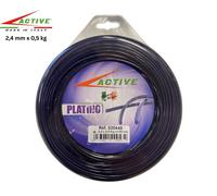 ACTIVE FILO TONDO PER DECESPUGLIATORE PLATINO 2,4 MM x 0,5 KG PROFESSIONALE