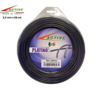 ACTIVE FILO TONDO PER DECESPUGLIATORE PLATINO 3,3 MM x 56 MT PROFESSIONALE