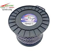 Active Filo Tondo Platino 3,3 MM X 2 KG Bobina Filo Decespugliatore Universale