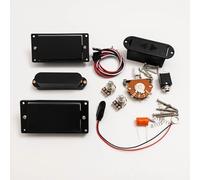 Active HSH - Set di pickup per chitarra elettrica, humbucker 81 85 e bobina singola con potenziometri 25K, interruttore a 5 vie e kit di cablaggio completo, compatibile con Fender ST e Ibanez RG