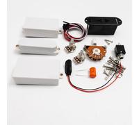 Active HSH - Set di pickup per chitarra elettrica, humbucker 81 85 e bobina singola con potenziometri 25K, interruttore a 5 vie e kit di cablaggio completo, compatibile con Fender ST e Ibanez RG