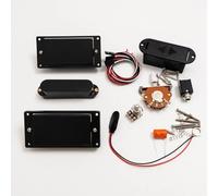 Active HSH - Set di pickup per chitarra elettrica, humbucker 81 85 e bobina singola con potenziometri 25K, interruttore a 5 vie e kit di cablaggio completo, compatibile con Fender ST e Ibanez RG