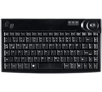 Active Key CompactKey AK-440 USB Tastatur Tedesco, QWERTZ, Windows® Nero Integrato Trackball