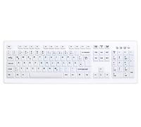 CHERRY AK-C8100F-UVS-W/GE tastiera Medico USB QWERTZ Tedesco Bianco