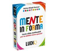 LUDIC - Cards Mente in Forma - Carte-Sfida Riutilizzabili per Allenare le Abilità Visivo-Spaziali | Gioco di Logica Visiva con Sfide Progressive, Allenamento Mentale per Tutte le Età, 10-99 Anni,