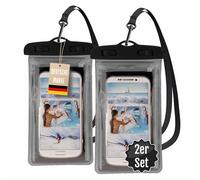 Active Peak® Custodia Impermeabile Smartphone Set da 2 - Borsa Subacquea per iPhone, Samsung e altri modelli fino a 6,5" - Ideale per Mare, Piscina, Viaggi e Outdoor