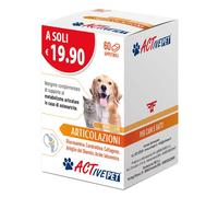 Active Pet Articolazioni, Mangime Complementare di Supporto al Metabolismo Articolare in caso di Osteoartrite, per Cani e Gatti - 1 Confezione da 60 Compresse