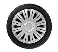 Set 4 copricerchi universali 13'' ABS verniciatura doppio strato Active Silver