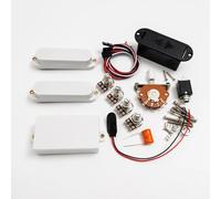 Active SSH - Set di pickup per chitarra elettrica, humbucker 81 Bridge e doppie bobine singole attive con potenziometri 25K, kit di cablaggio e scatola batteria, compatibile con chitarre Strat-Style