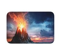 Active Volcano Eruption Zerbino Asciugapassi Trappola Sporco Tappeto Entrata Assorbente Zerbino Ingresso Per Corridoio Cucina Esterno 40X60Cm