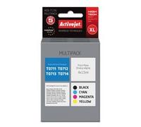 Activejet AEB-715N Ink Cartridge Compatible with Epson T0715 4 x 15 ml Black