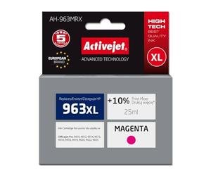 Activejet AH-963MRX ink for HP printers Replacement HP 963XL 3JA28AE; Premium; 1760 pages; purple