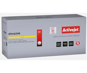 Activejet ATH-415YN toner for HP printer; Replacement HP 415A W2032A; Supreme; 2100 pages; Yellow with chip