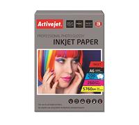 Activejet - Carta fotografica A6 AP6-260GR200, 200 fogli, 260 g/m²