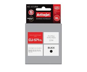 ACTIVEJET Tinta ACC-571BNX (REEMPLAZO para Canon CLI-571BK XL - Supreme - 12 ML - Negra)