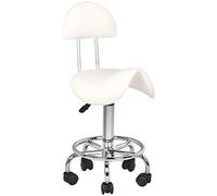 Activeshop 6001 - Sgabello per cosmesi, colore: Bianco