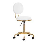 ACTIVESHOP Sgabello cosmetico a rotelle H5 oro bianco