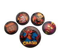 Activision UTTA3953_1 Pyramid International - Confezione di badge Crash Bandicoot, multicolore