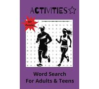 Activities (Fun Things): Puzzle book with Easy/Medium to Read about Nature, Tents, Streams Swimming, Fishing, Opera and more| Puzzle gets harder as ... Gifts for gifts, free time, travel