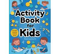 Activity Book - Blasting Blue: 50 Single Sided Page Activity Book-Mazes, Word Search, Alphabet, Counting, Matching Games, Positive Affirmation ... Creating, Complete the Drawing, Spelling