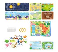 Activity Book - Educational Cognitive Toy for Toddler | Interactive Learning Book with Shapes Numbers Colors, Small Sensory Play Books for Children Aged 1-5 Boys Girls Home Family, 21.5cm Multicolor