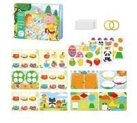 Activity Book - Educational Cognitive Toy for Toddler | Interactive Learning Book with Shapes Numbers Colors, Small Sensory Play Books for Children Aged 1-5 Boys Girls Home Family, 21.5cm Multicolor
