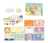Activity Book - Fine Motor Skills Learning Sensory Toys | Convenient Interactive Book For Babies Reusable - For Car Airplane Restaurant Stroller High Chair Home Schools Kindergarten Birthday