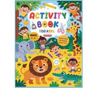Activity Book for Kids: Cut and Paste Jungle Animals, Shapes & Faces, Fun Scissor Skills & Craft Book for Preschoolers Ages 3-5