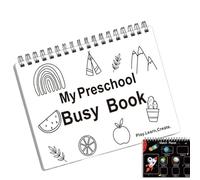 Activity Book Preschool, Kids Learning Workbook, Educational Practice Sheets, Early Childhood Development Toy for Children, Kindergarten, Classroom, Toddler Learning, 9.84x7.87x0.39 Inches