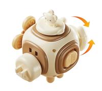 Activity Cubes - Six Sided Box Game | Bunny Design Learning Cube For Boys Girls Preschool Student Family Play Early Childhood Home Travel Floor Playroom Kindergarten | Multi Functional Montesśori Sens