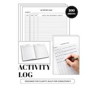 Activity Log Book: Daily Task Tracker & Productivity Journal | Work, Time Tracking & Record Notebook for Office, School & Personal Use (100 Sheets)