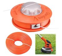 ACTOYS - Decespugliatore a testa di filo in alluminio con filettatura sinistra M10, testa in alluminio ispessita senza testa di smontaggio. Testa tagliaerba con testa in nylon da 2,4 mm x 30 m