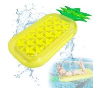 ACTOYS Materasso Gonfiabile a Forma di Ananas 185 X 83cm, Galleggianti Gonfiabili per Piscina, Materassino Ananas per Bambini e Adulti, Amache Galleggianti per Piscina Sulla Spiaggia Festa (Ananas)