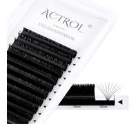 ACTROL Easy Fan Lashes Estensioni per Ciglia 0,07 DD 75° Curl 8-15mm Vassoio Misto Visone Volume Ciglia Russe Pre-Fatte 3D-20D Resistente a 100℃