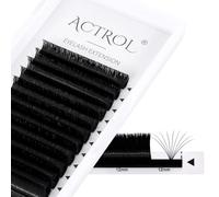 ACTROL Easy Fan Lashes Extensioni per Ciglia 0,07 DD 75° Curl 9-16mm Vassoio Misto Visone Volume Ciglia Russe Pre-Fatte 3D-20D Resistente a 100℃