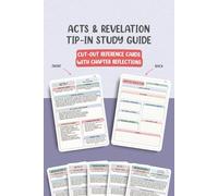 Acts & Revelation Chapter-by-Chapter Tip-In Bible Study Guide: Cut-Out Reference Cards with Chapter Reflections