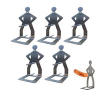 ActSo 5pcs Supporto per Salsicce da Barbecue,Divertente Supporto per Barbecue A Forma di Uomo per Hot Dog,per Salsicce in Acciaio Inox,per Il Campeggio All'aperto della Cucina(5pcs)