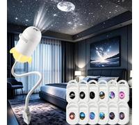 ActSo Proiettore Di Luce Notturna 2 In 1,proiettore Cielo Stellato Usb,galaxy Projector,2-in-1 Starry Sky Projector,Lampada A LED Orientabile A 360°, Per Decorare Il Soffitto(A)