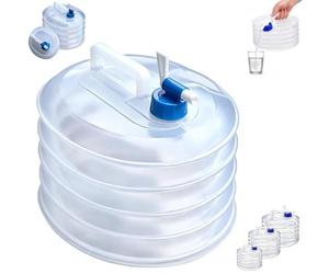ActSo Serbatoio d'Acqua Pieghevole con Rubinetto,Secchio Pieghevole 5 l 10l 15l (10L)