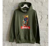 Actual Fact Fresco Prince Foresta Verde Felpa con Cappuccio