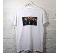 Actual Fact Il Soprani Gangster Stampato Bianco T-Shirt Maglietta