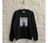 Actual Fact Mf Doom Acciaio Maschera Rosso Blu Nero Girocollo Rap Felpa Maglione