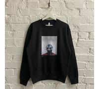 Actual Fact Mf Doom Acciaio Maschera Rosso Blu Nero Girocollo Rap Felpa Maglione