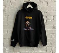 Actual Fact Mf Doom Triplo Threat Nero Felpa con Cappuccio