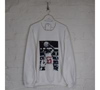 Actual Fact Michael Jordan Basket Bianco Girocollo Felpa Maglione