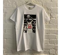 Actual Fact Michael Jordan Basket Maglietta Bianca