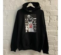 Actual Fact Michael Jordan Basket Nero Felpa con Cappuccio