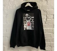 Actual Fact Michael Jordan Basket Nero Felpa con Cappuccio